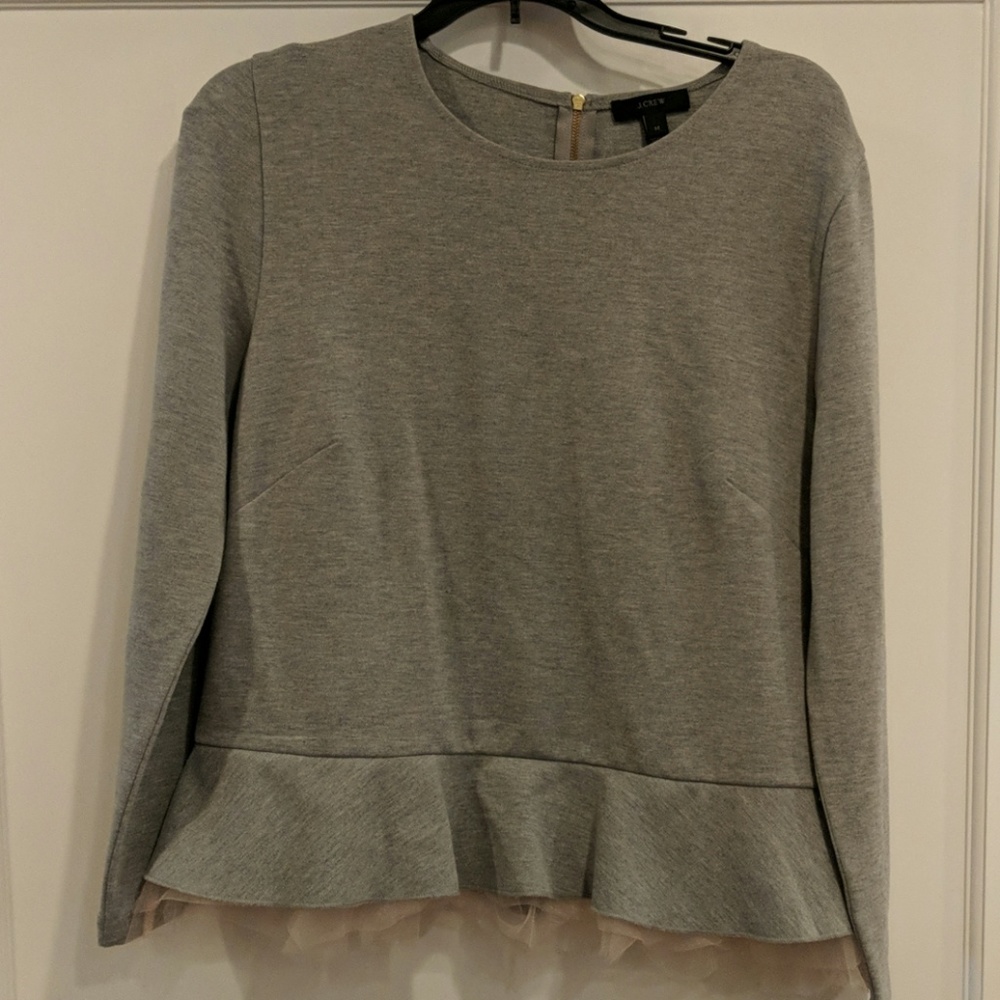 JCrew fitted gray shirt